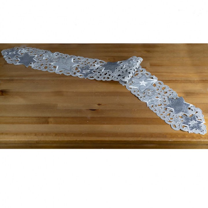 w_3155hg_20x160spitz_stickerei sterne_hellgrau-silber_gross